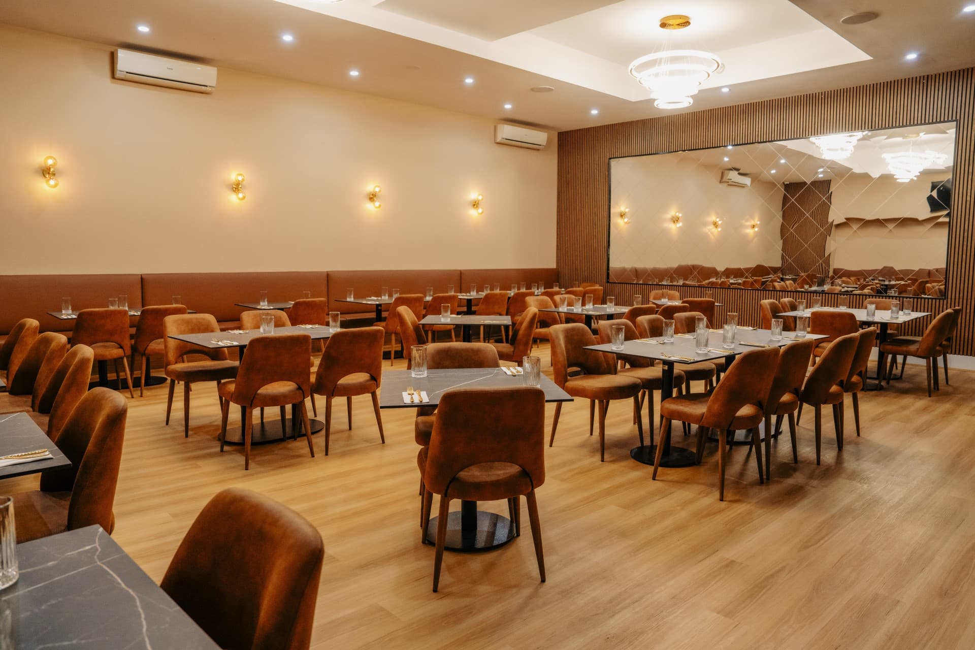 Inside THE OMNII restaurant in Hindmarsh, Adelaide